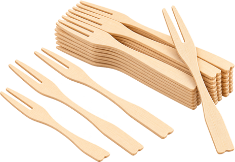 Bamboo Appetizer Fork Collection Bamboo Appetizer Fork Collection - Image 1